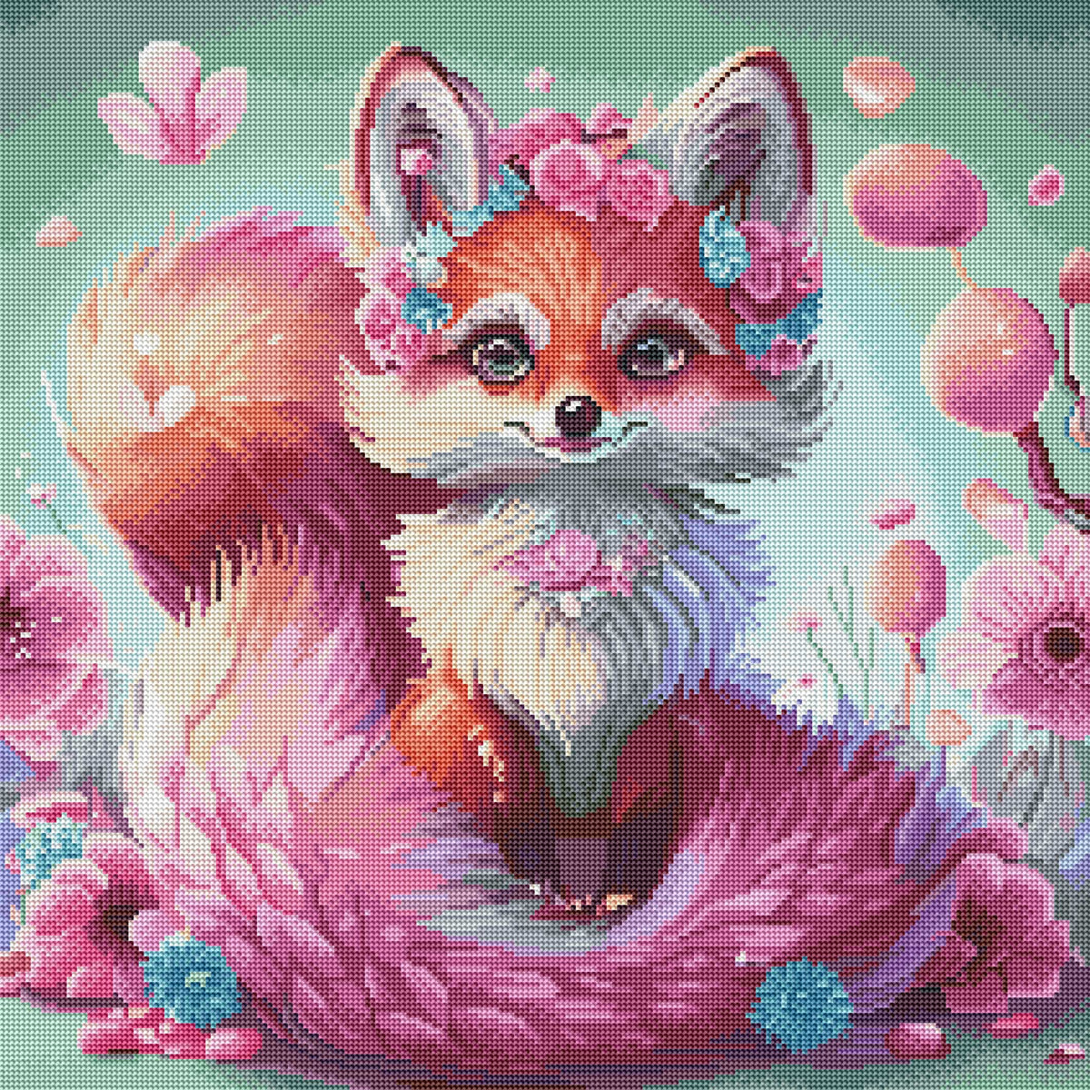 Fox and Flowers
