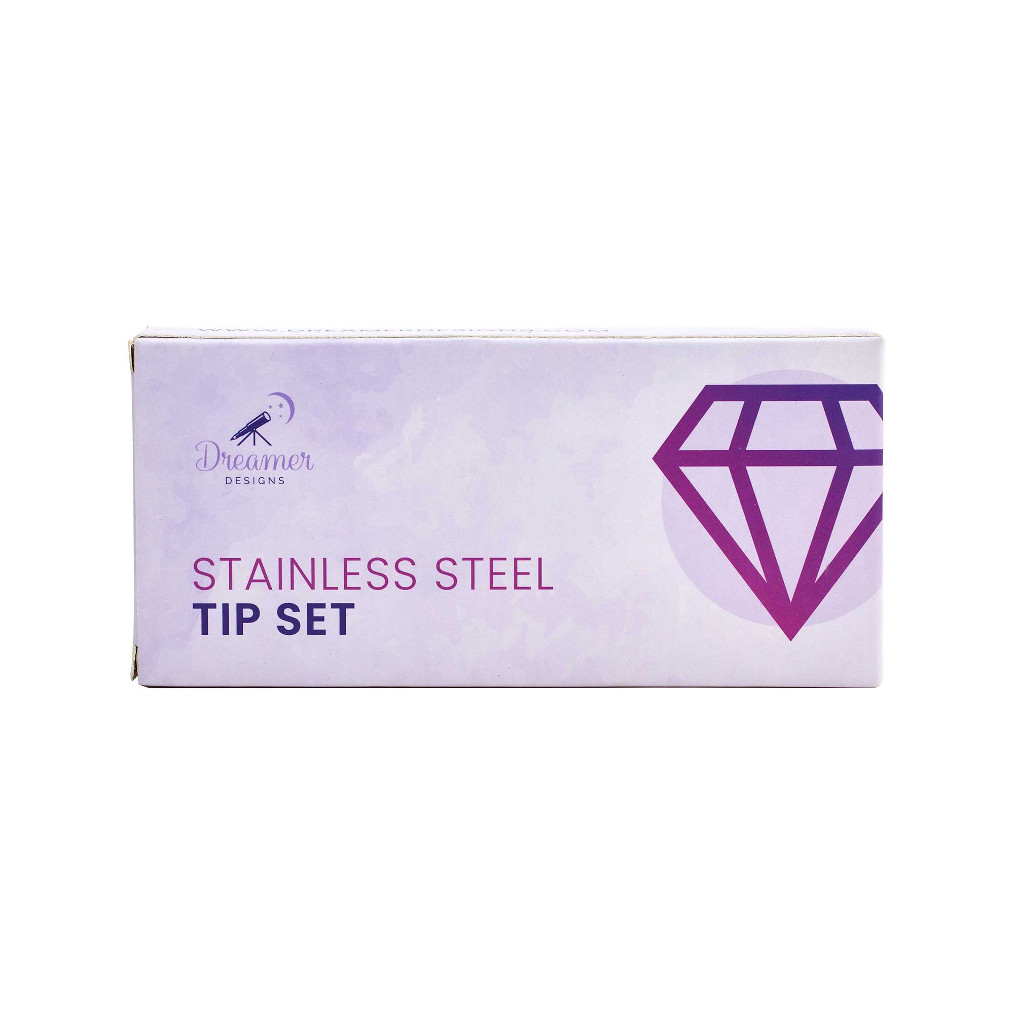 Stainless Tip Set - Bent Diamond Silver Edition
