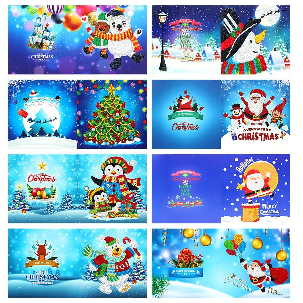 Diamond Christmas Cards (8 Pack)