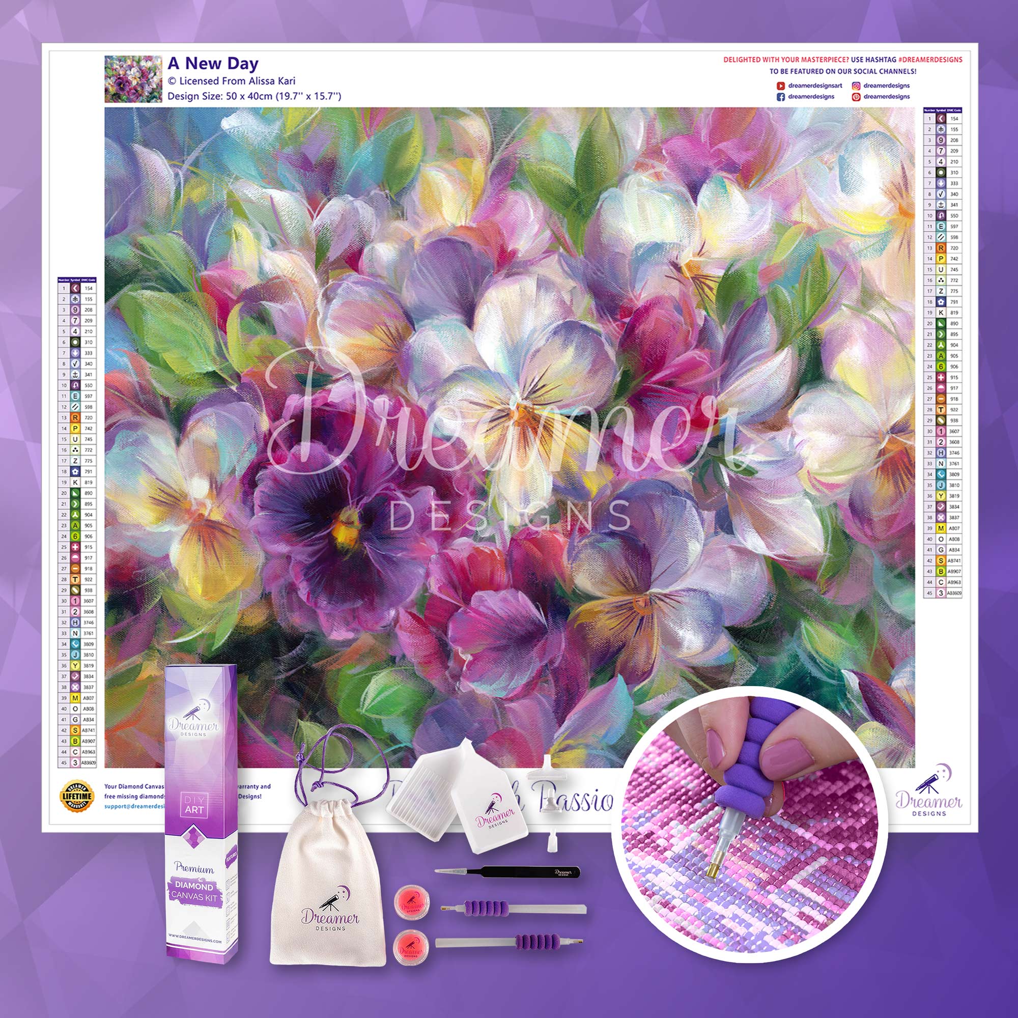 Dreamer Designs Life Above the hot Fray diamond painting kit