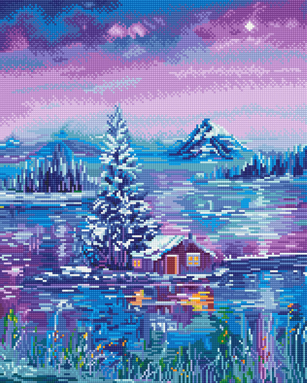 The Winter Cabin Diamond Painting Kit - Dreamer Designs