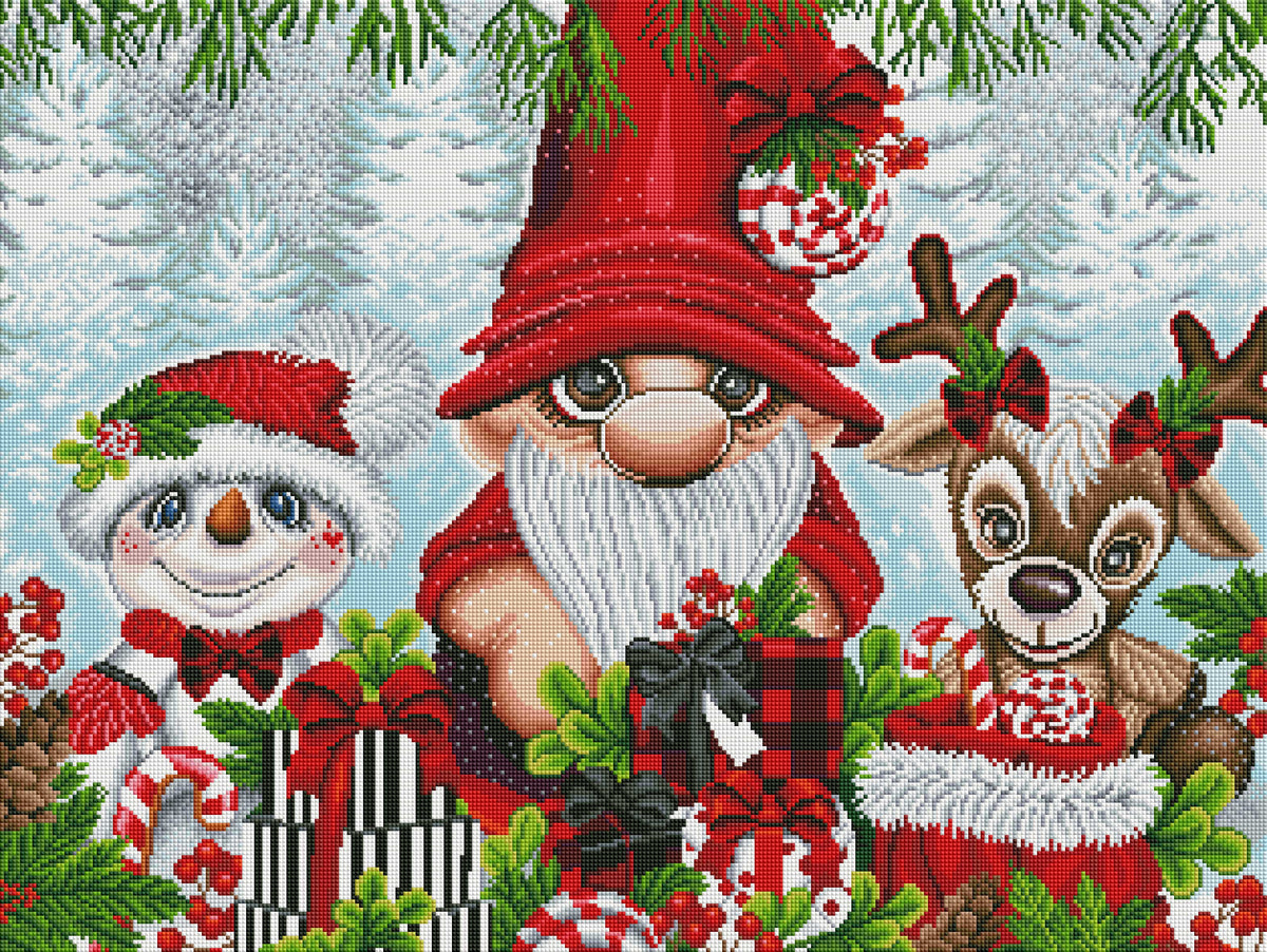 Christmas Gnome and Friends