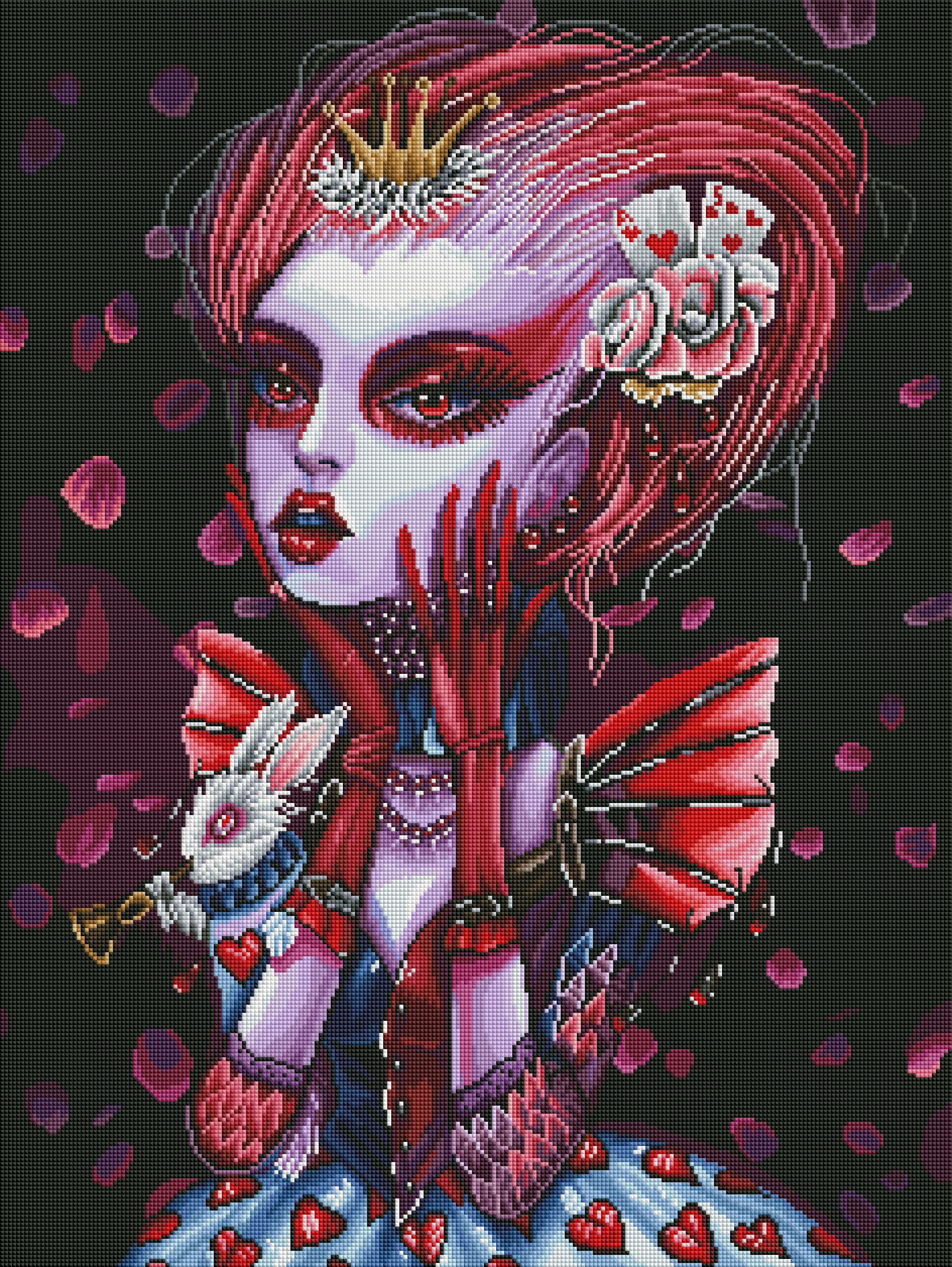 【ダイヤモンドアート】Queen of Heart A482-Queen-of-Hearts---60x80cm