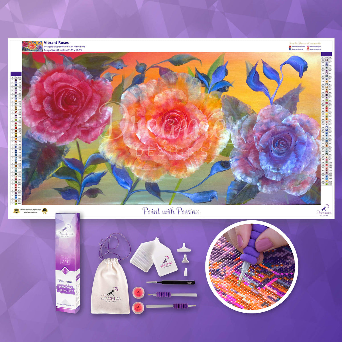 Vibrant Roses