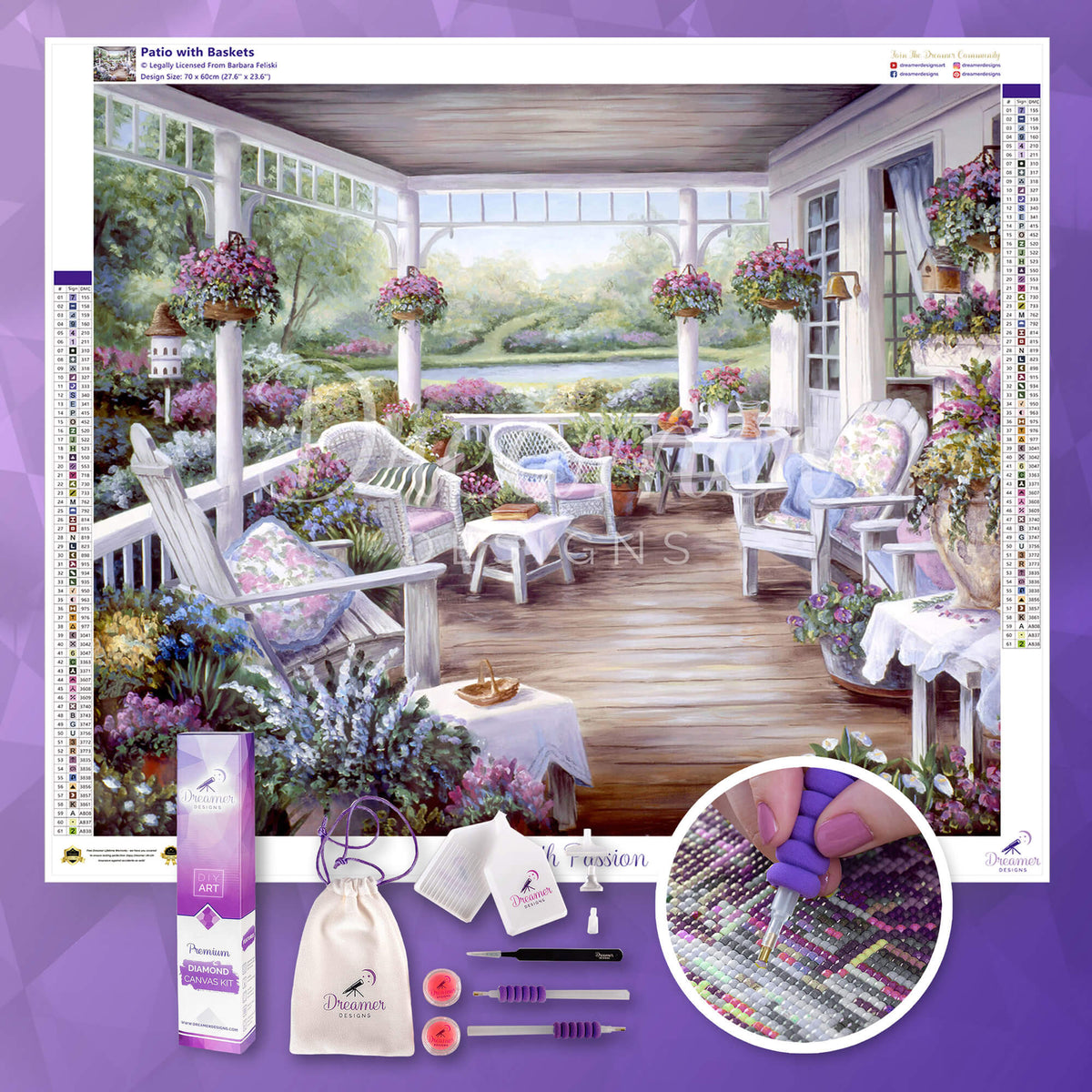 Patio with Baskets
