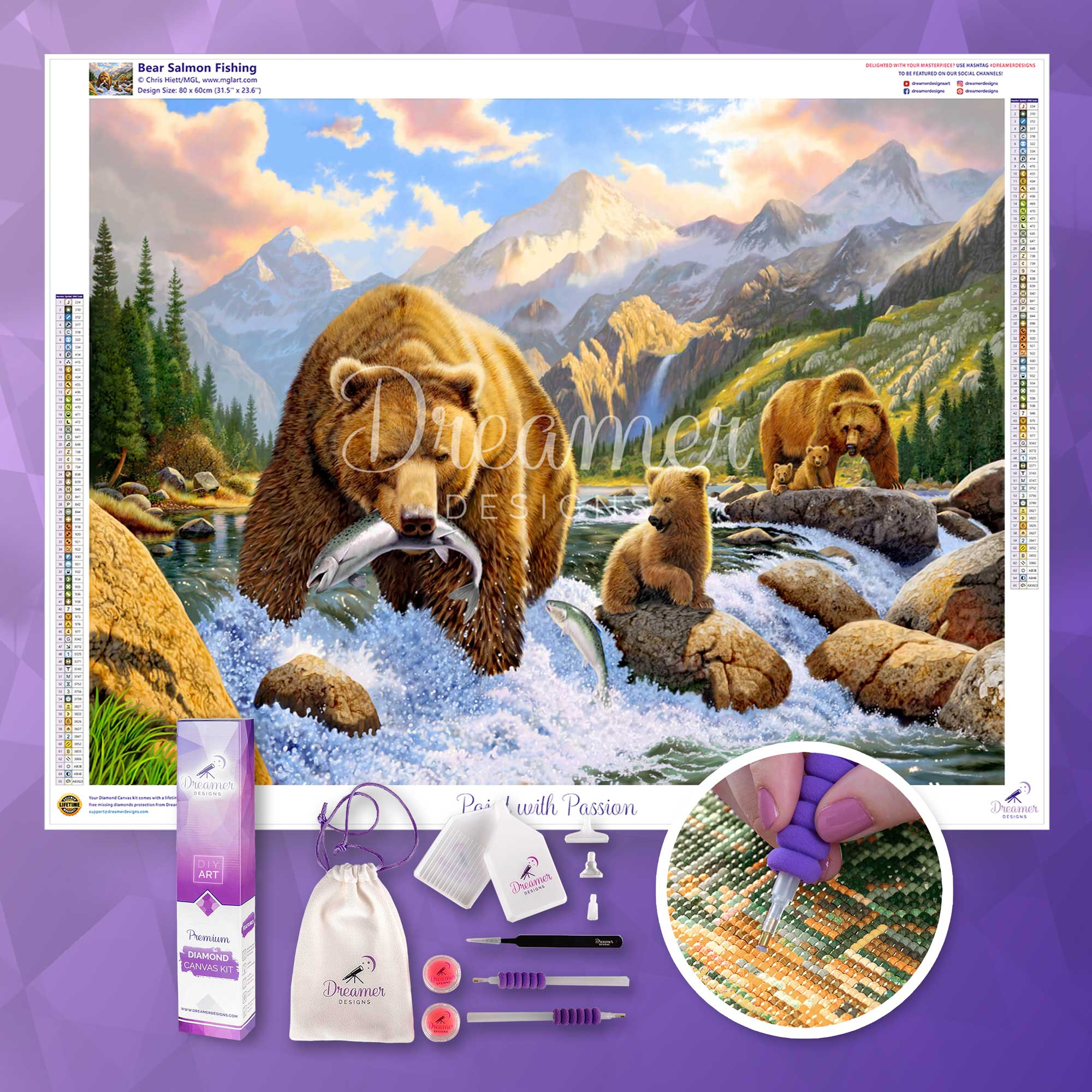 Bear Salmon Fishing – Dreamer Designs