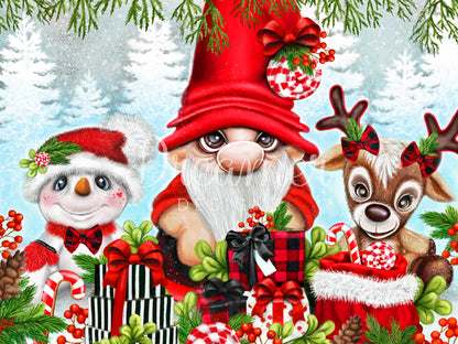 Christmas Gnome and Friends