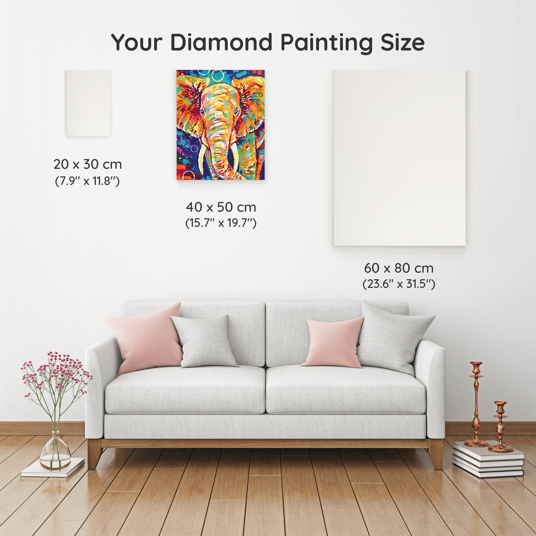 Eleanor The Elephant Diamond Painting Kit - Dreamer Designs