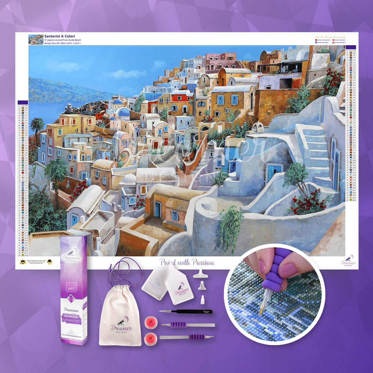 Santorini A Colori