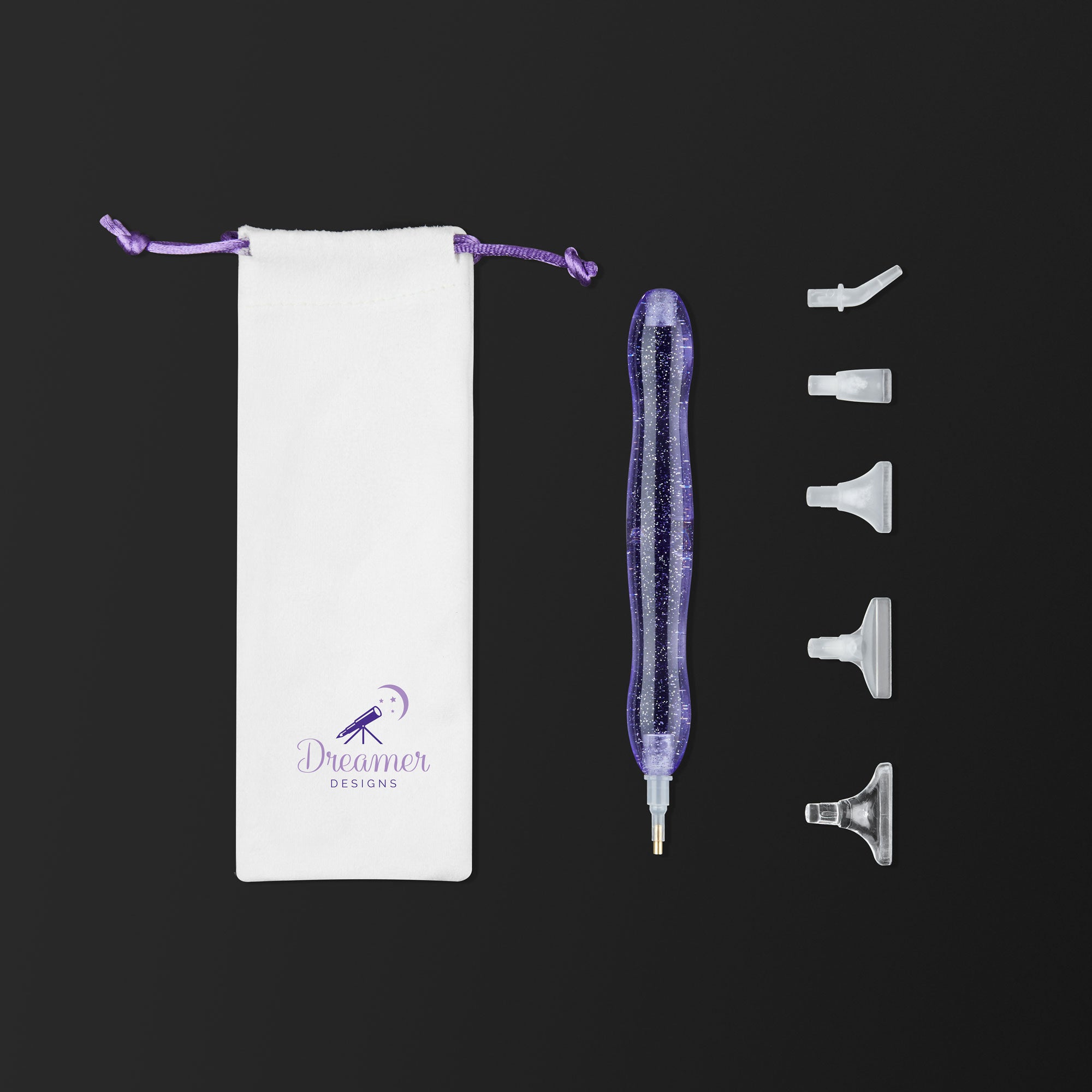 Purple Sparkle Drill Pen