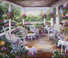 Patio with Baskets