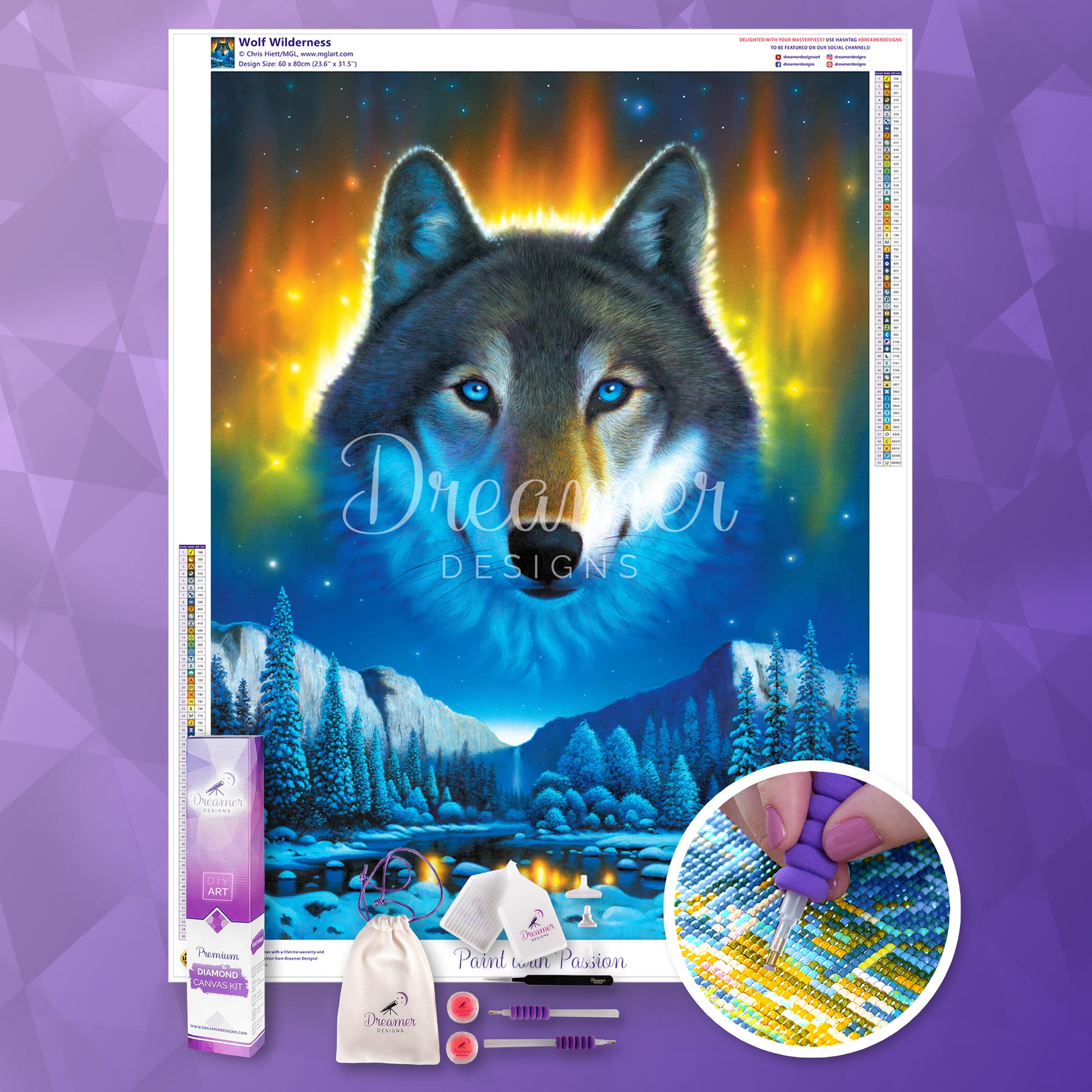 Dreamer Designs DIYダイヤモンドキャンバスキット Diamond Tool Kit