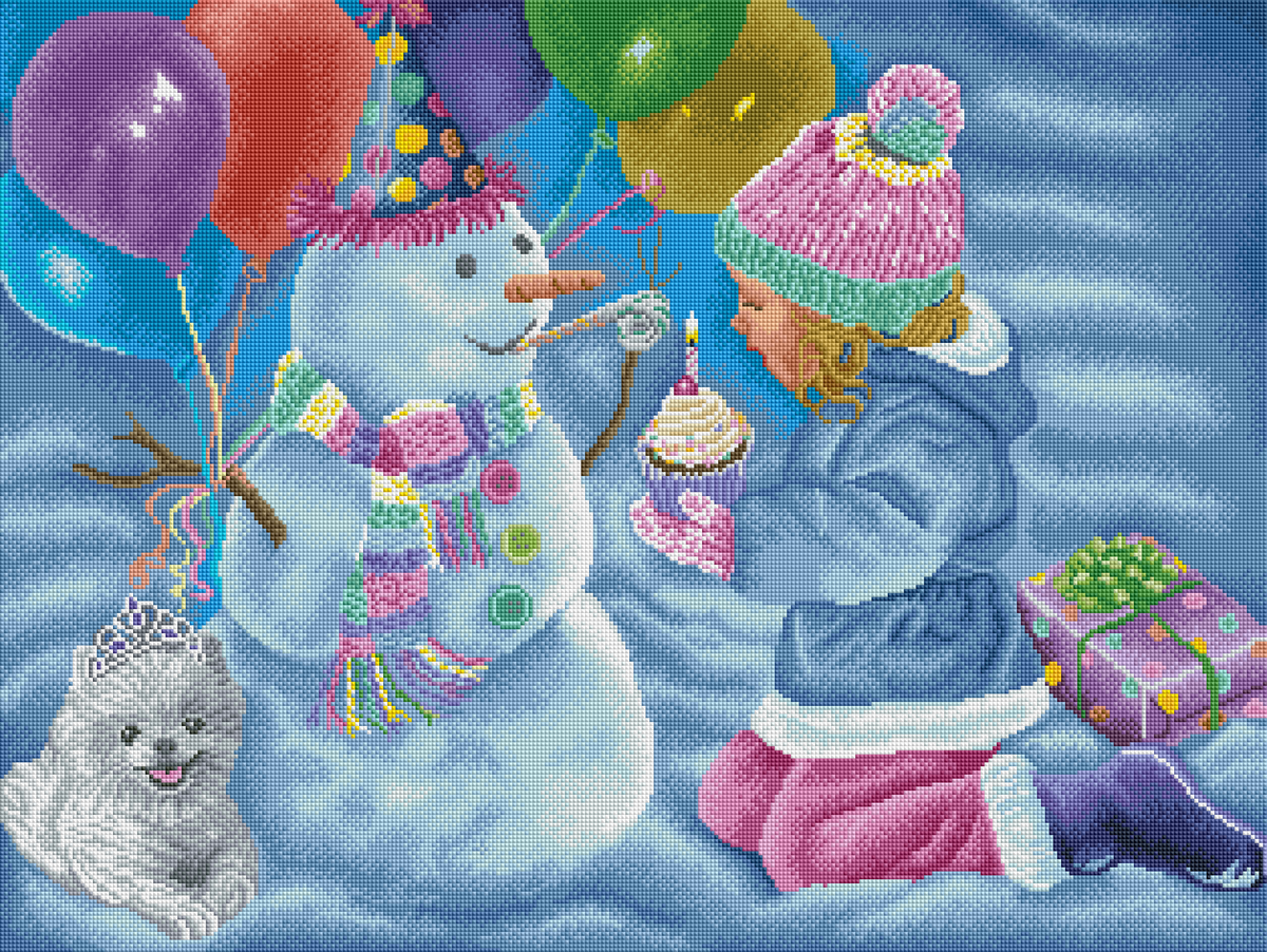 Birthday Snowman