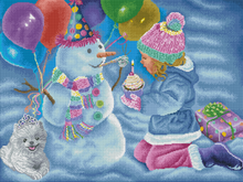 Birthday Snowman